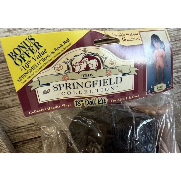 Springfield Collection 18" Doll Kit  Vintage  New  Sealed Eyes Open And Close - Picture 3 of 4